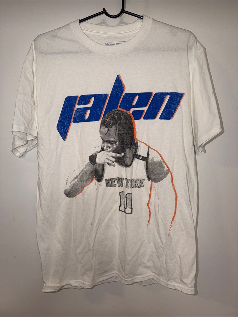 🏀🏆⛹🏾🏆🏀 Jalen Brunson White Graphic Short-Sleeve Tee